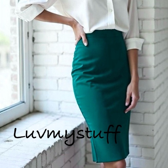 💚💙Cute Lululemon Teal Emerald Green Pencil Skirt So Comfy! - Picture 5 of 13